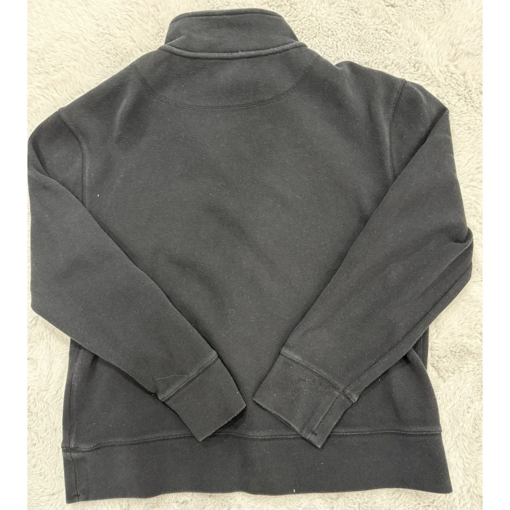 Banana Republic Men's Black 1/4 Zip Mock Neck Pullover Sweatshirt Size L
